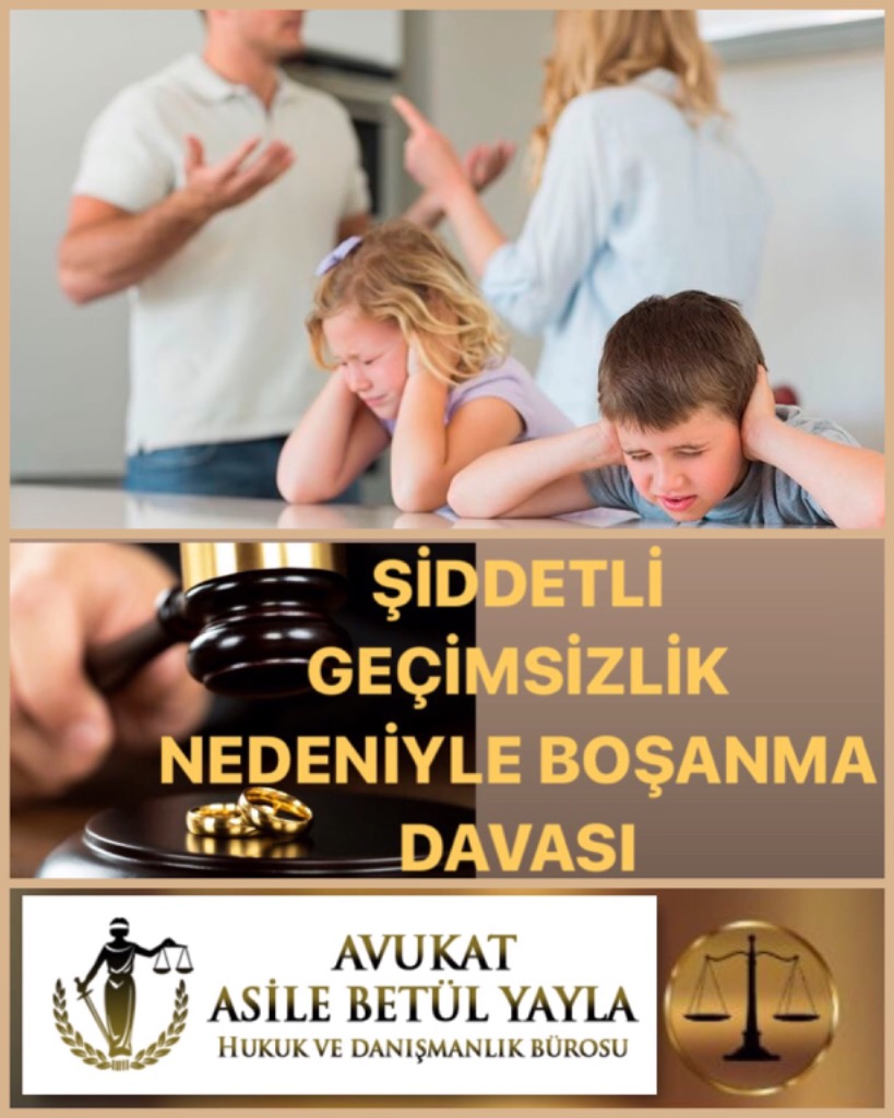 ŞİDDETLİ GEÇİMSİZLİK NEDENİYLE BOŞANMA DAVASI (Evlilik Birliğinin Temelinden Sarsılması)